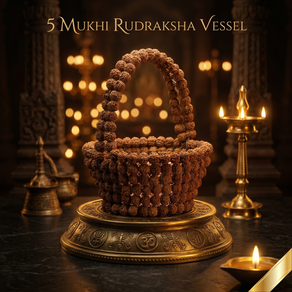 Spiritual Rudraksha Puja Tokri (Puja Basket)