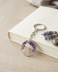 Amethyst Key Chain