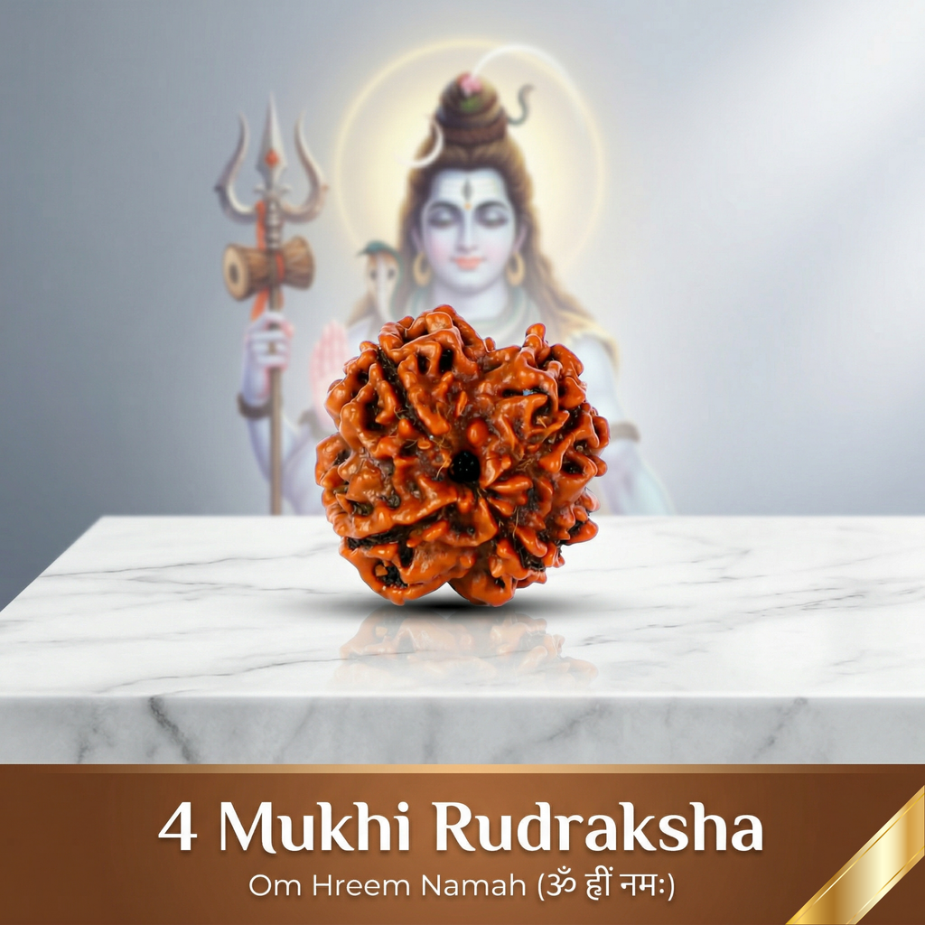 Natural 4 Mukhi Rudraksha (Nepali)