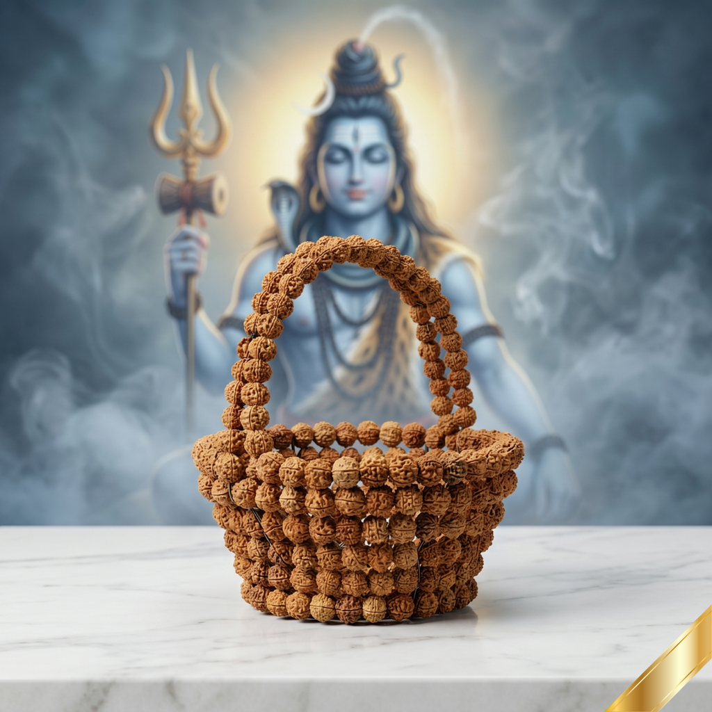 Spiritual Rudraksha Puja Tokri (Puja Basket)