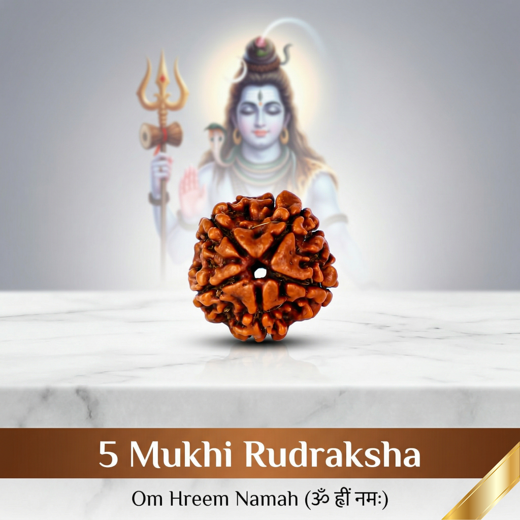 Natural 5 Mukhi Rudraksha (Nepali)