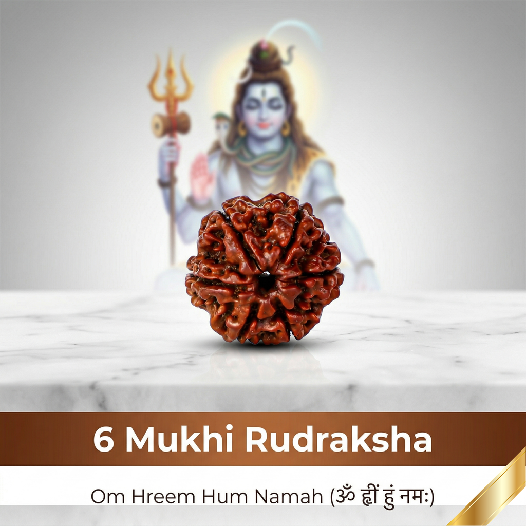 Natural 6 Mukhi Rudraksha (Nepali)