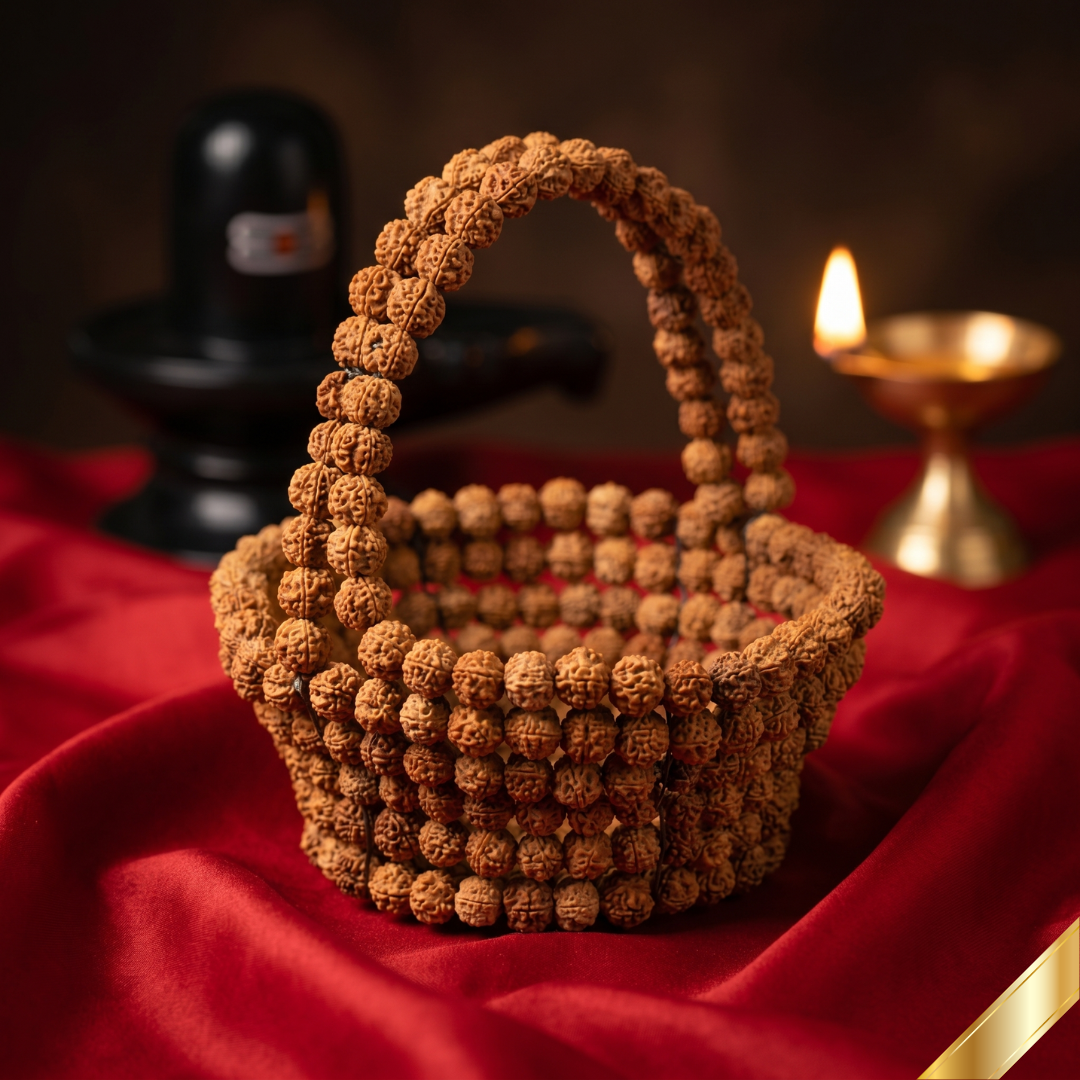 Spiritual Rudraksha Puja Tokri (Puja Basket)