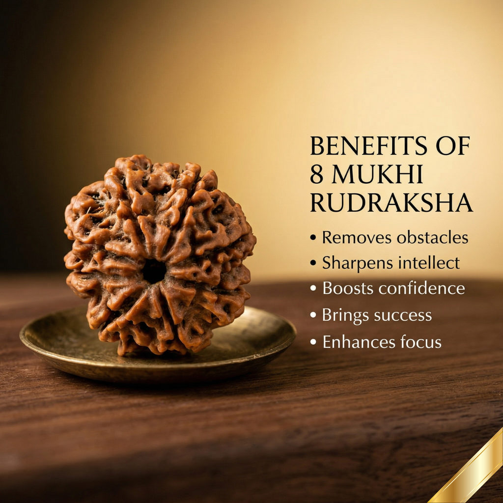 Natural 8 Mukhi Rudraksha (Nepali)