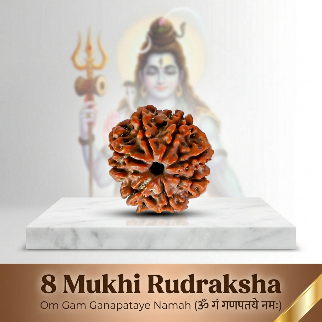 Natural 8 Mukhi Rudraksha (Nepali)