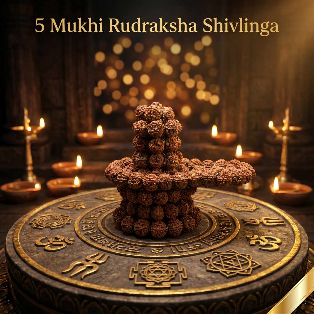 5 Mukhi Rudraksha Shivling