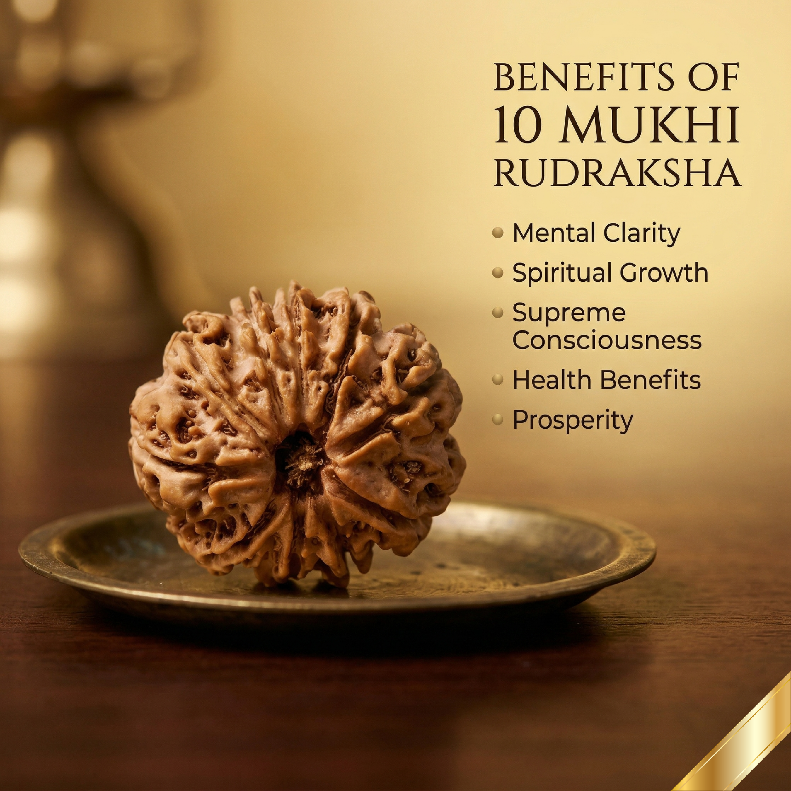 Natural 10 Mukhi Rudraksha (Nepali)