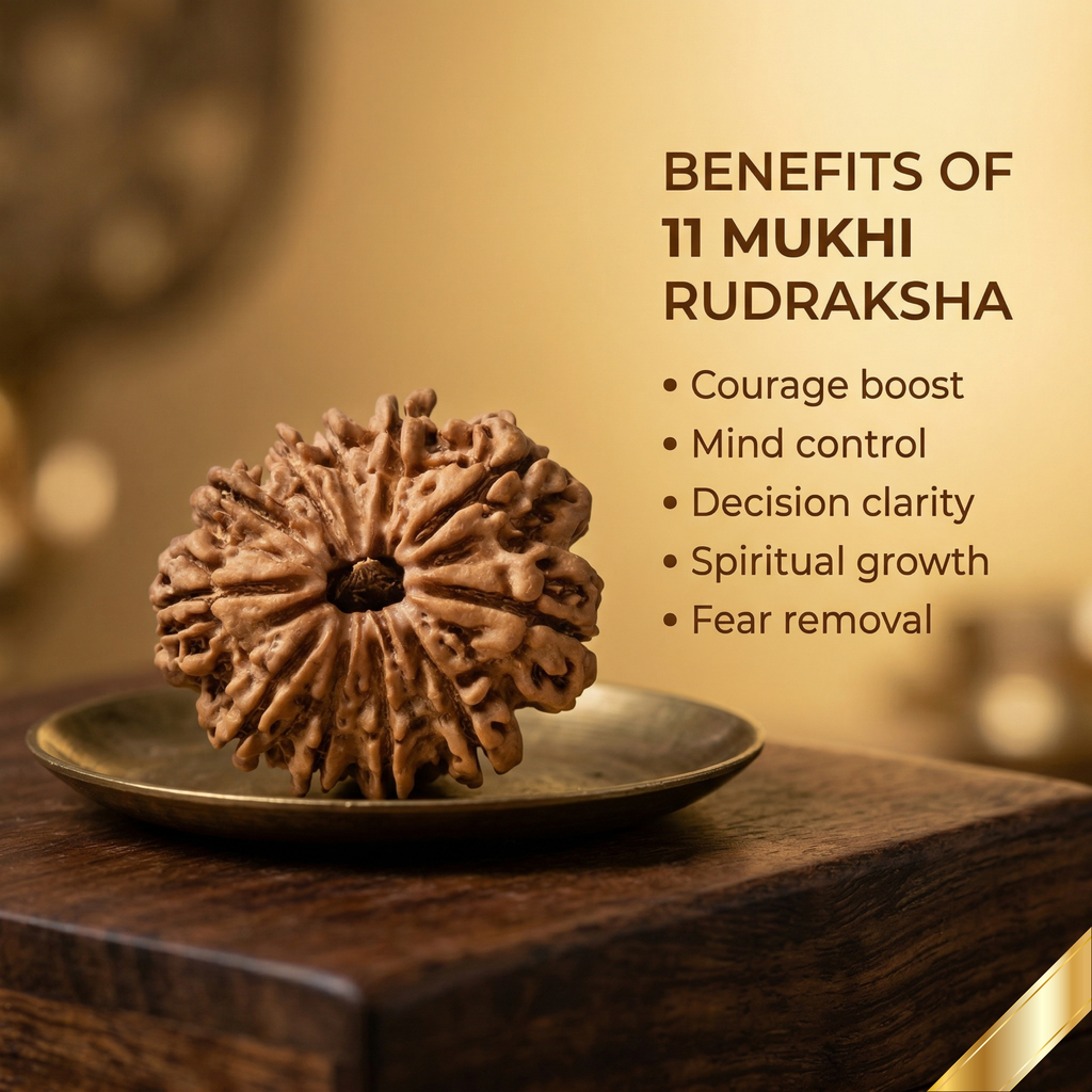 Natural 11 Mukhi Rudraksha (Nepali)