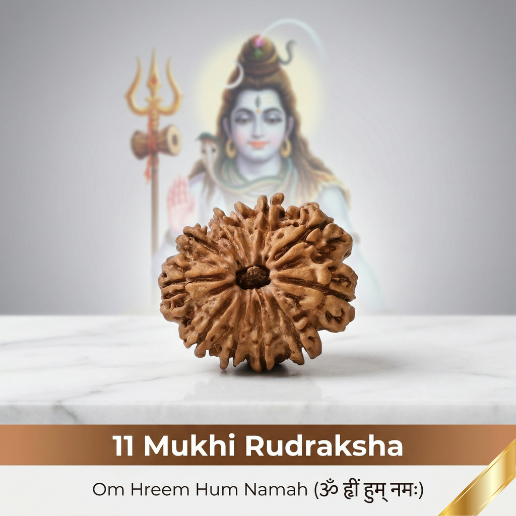 Natural 11 Mukhi Rudraksha (Nepali)