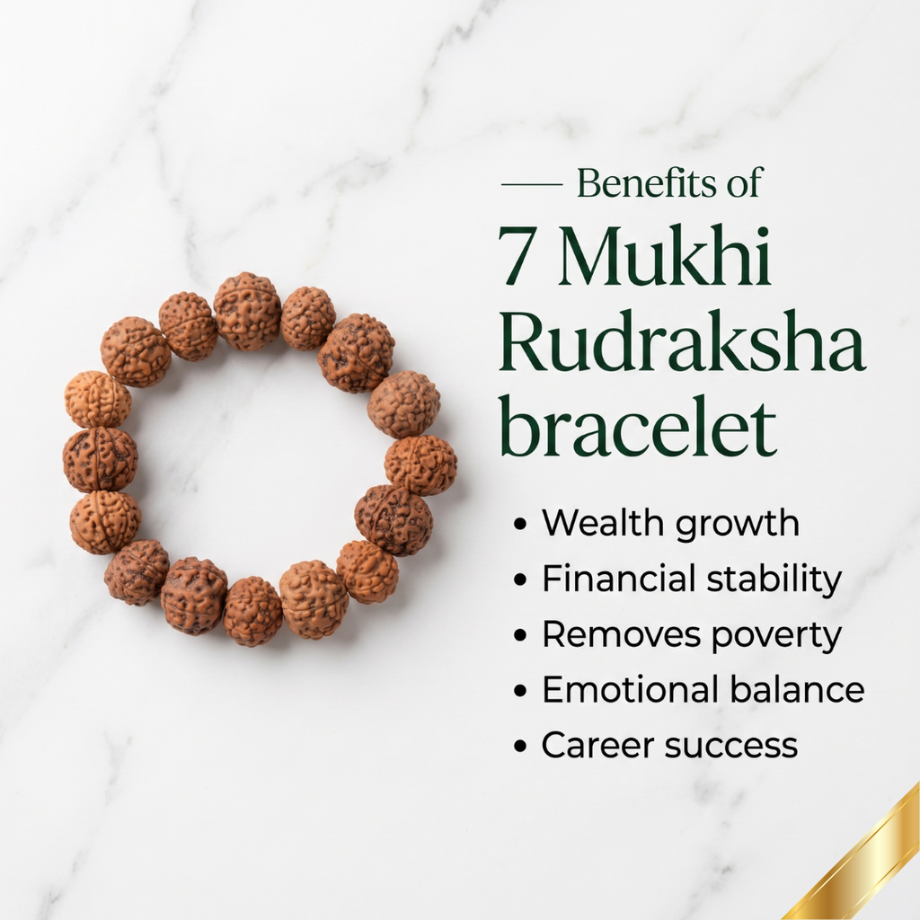 7 Mukhi Rudraksha Bracelet